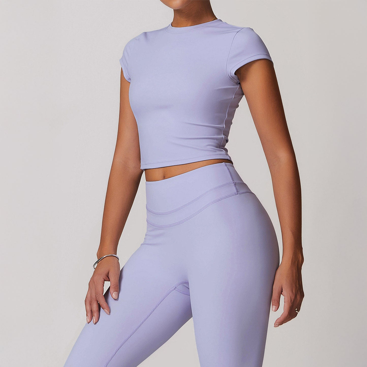 Lavender Macaron Crop Top