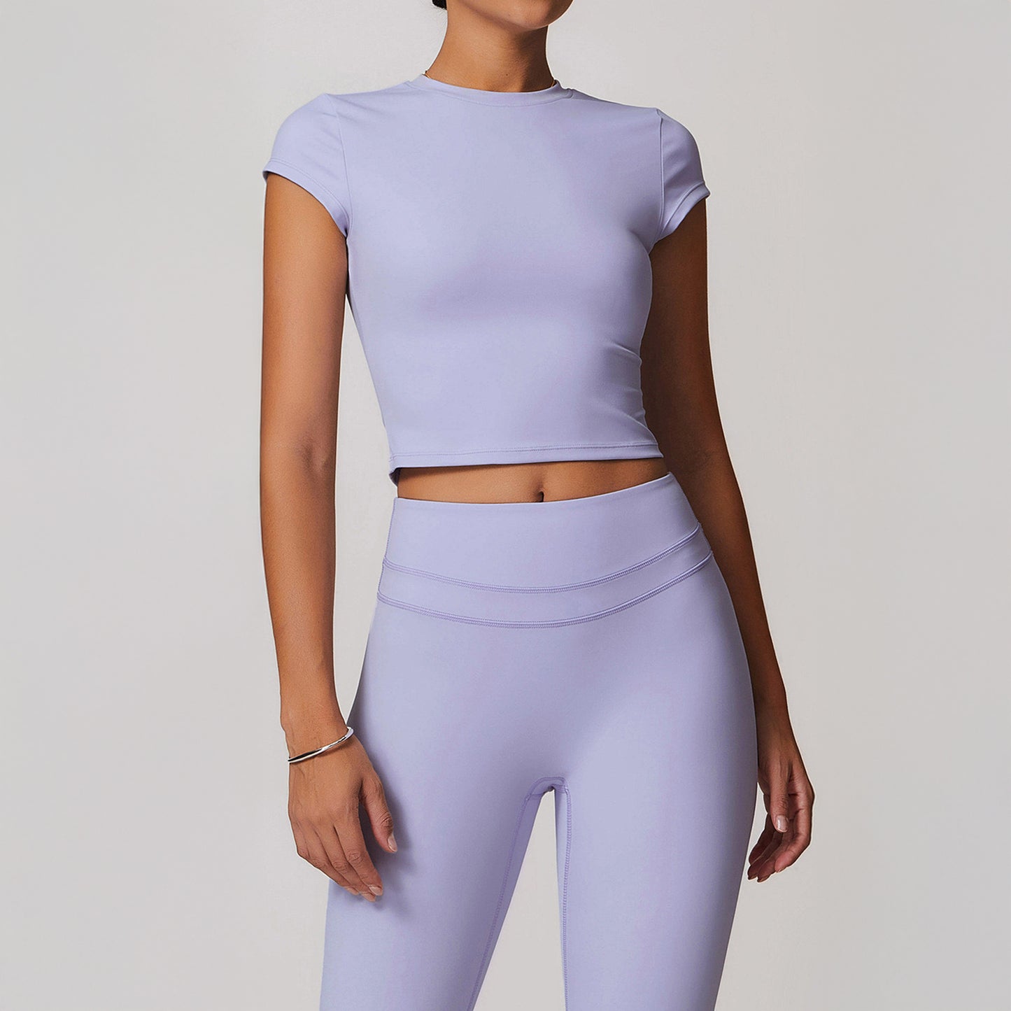 Lavender Macaron Crop Top