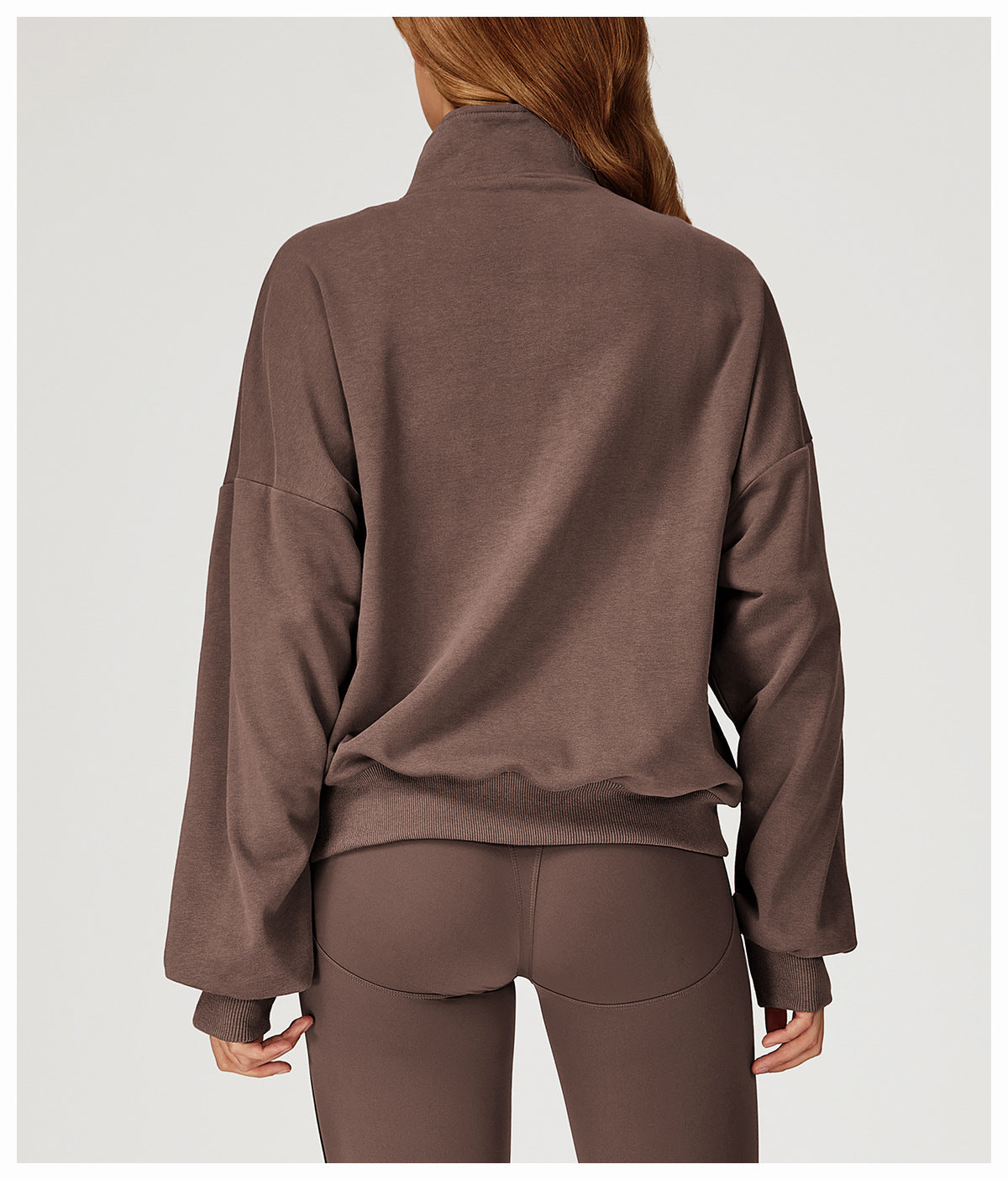 Cozy Mocha Half Zip Sweatshirt – PFS