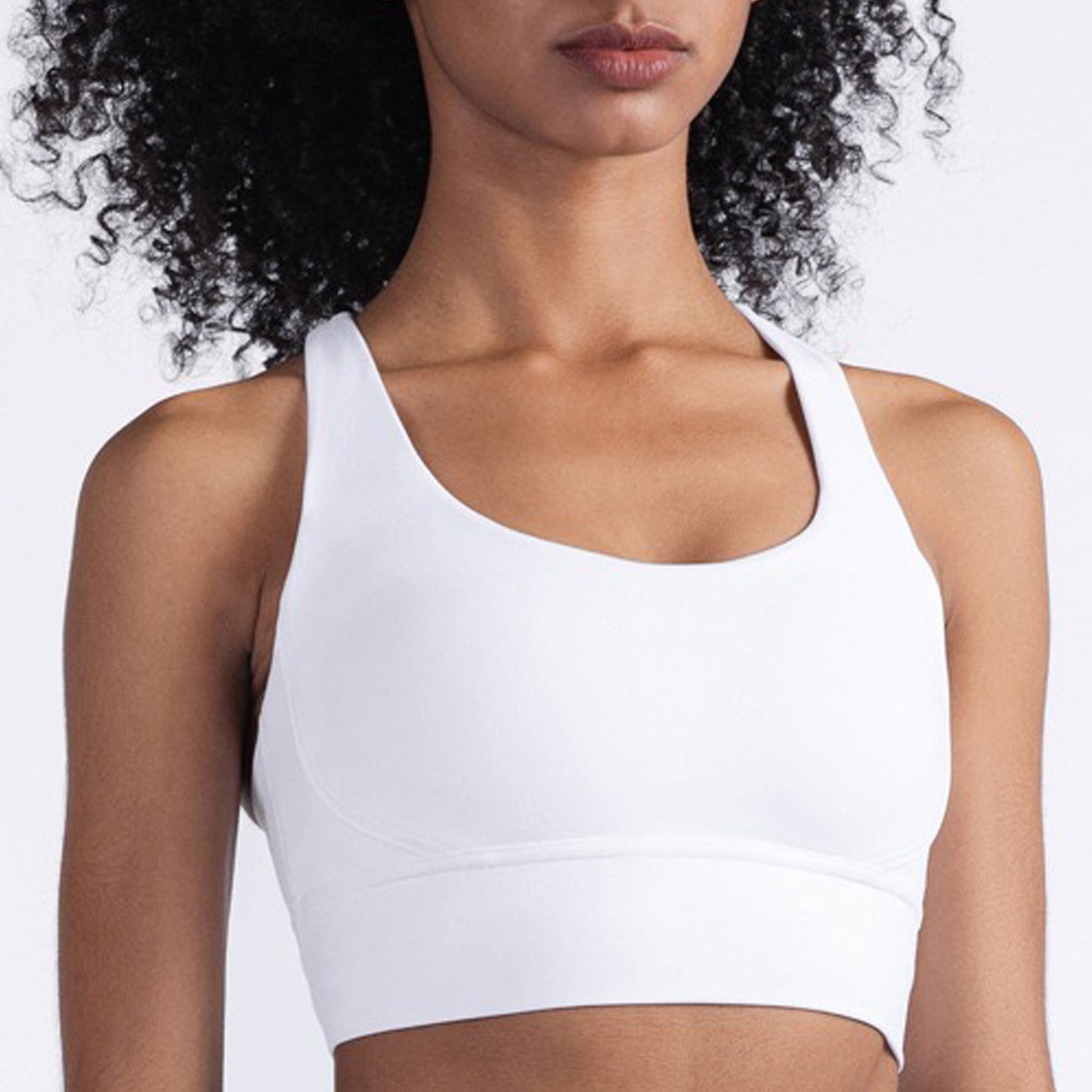 White Training Sports Bra