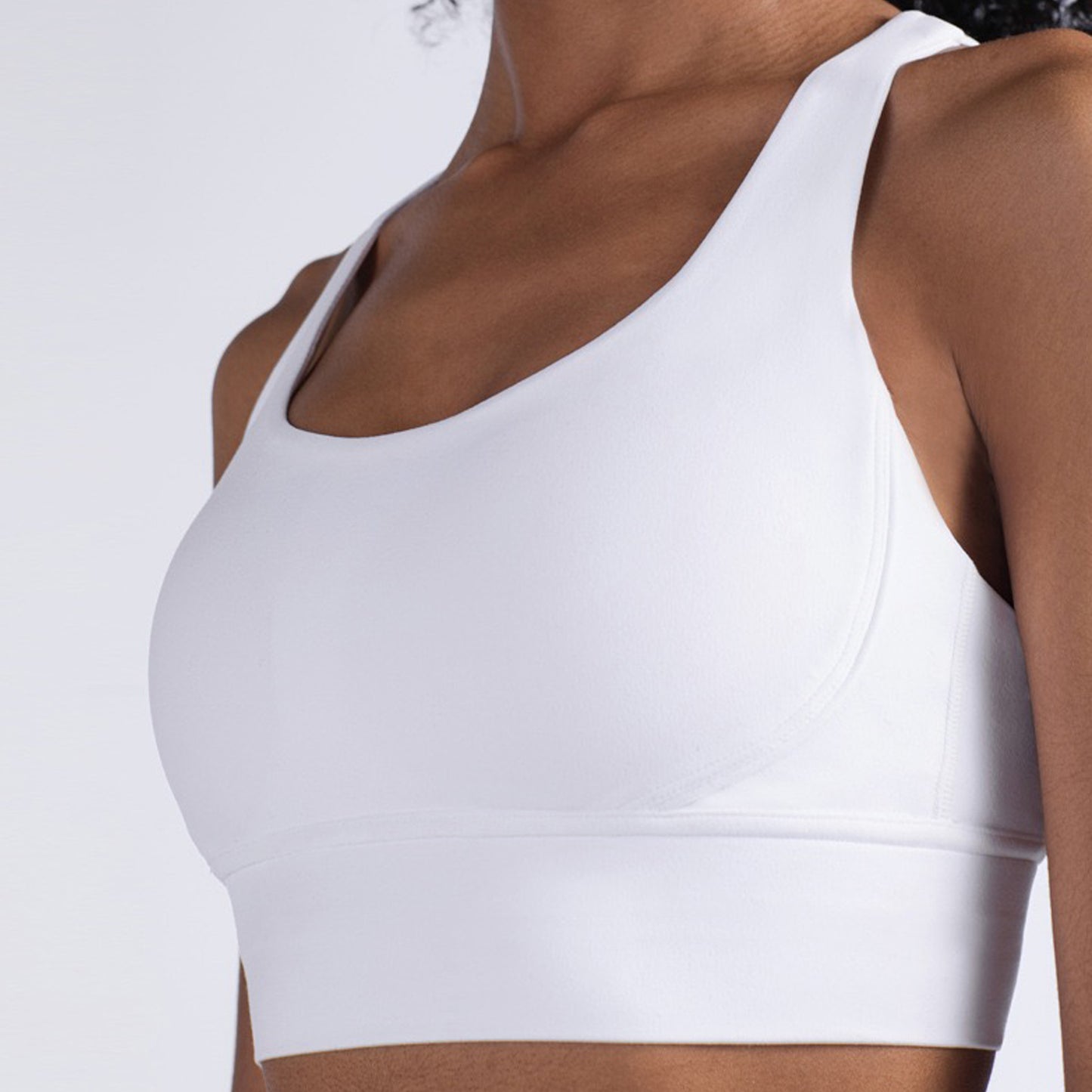 White Training Sports Bra