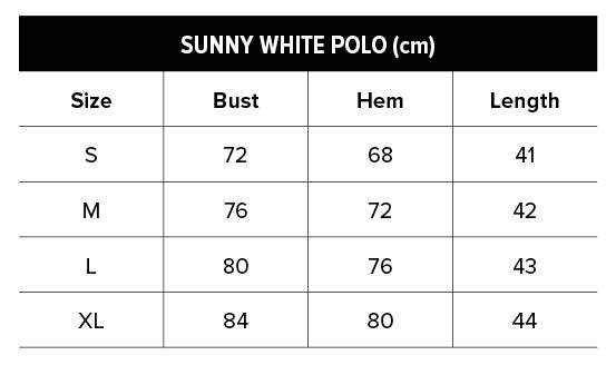 Sunny White Polo