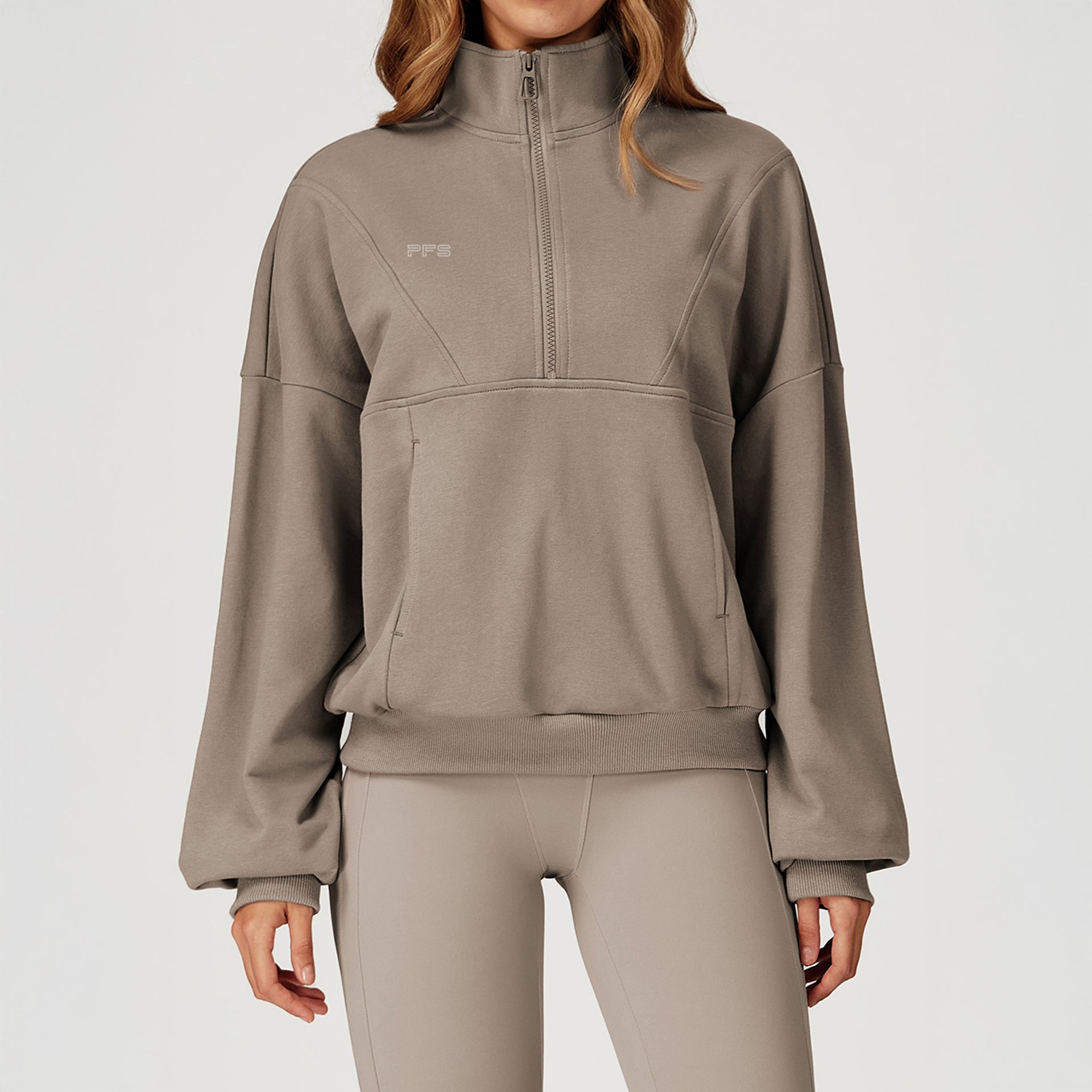 Sand Essence Half Zip Sweatshirt – PFS – Pro Fitness Spirit