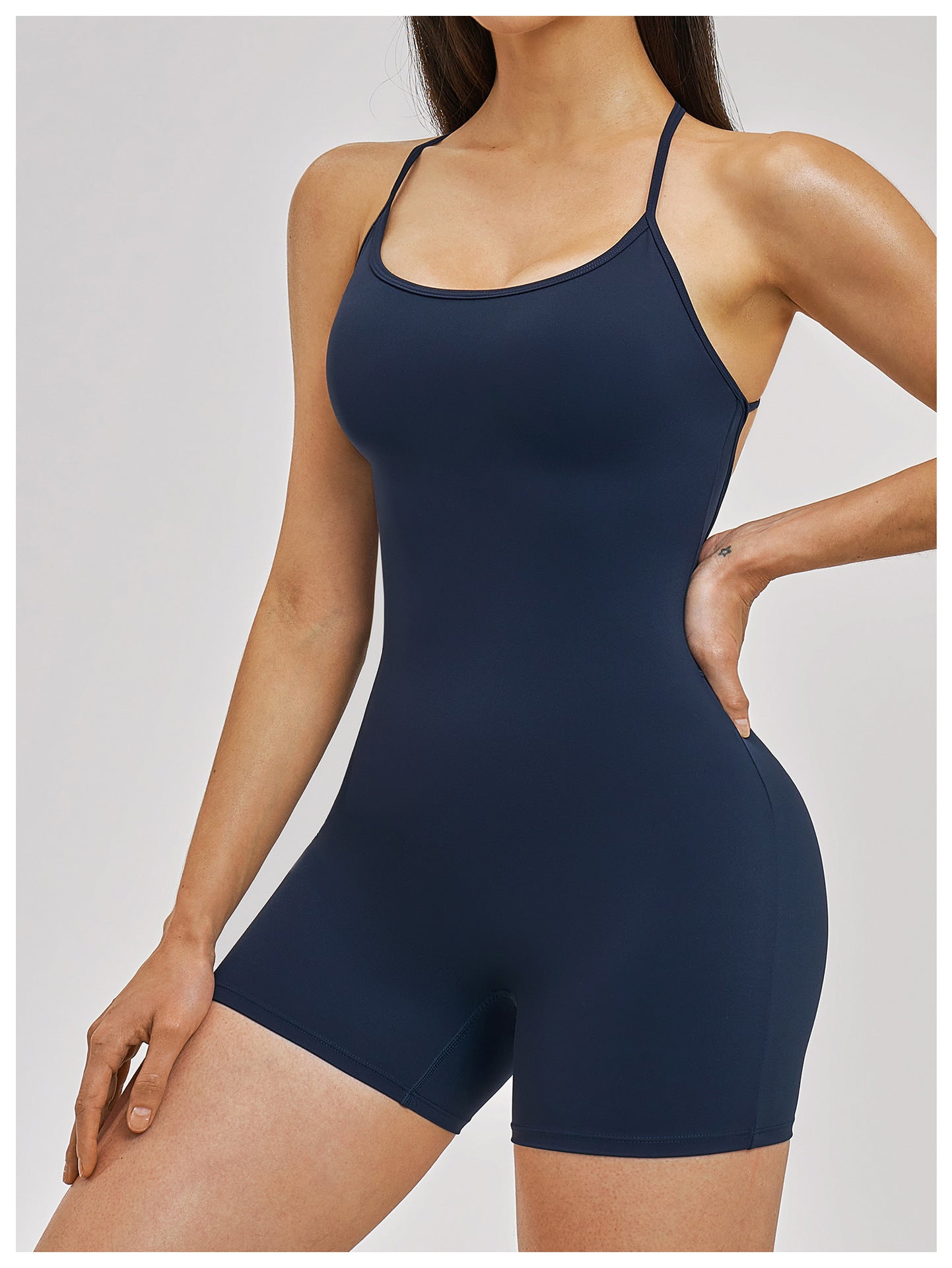 Navy Sculpt jumpsuit