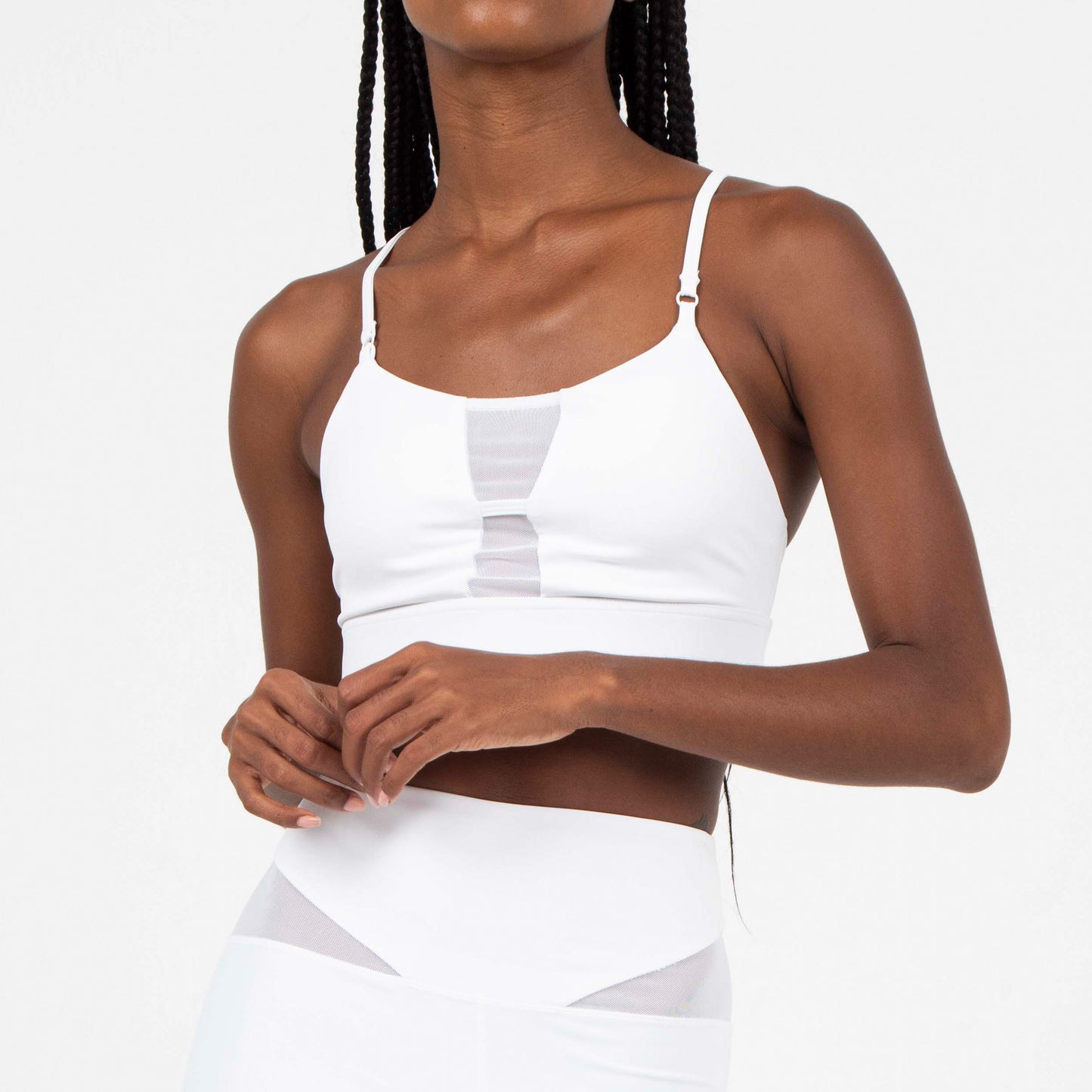 Essential White Sport Bra